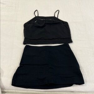Abercrombie linen skort set